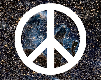 Peace sign stickers