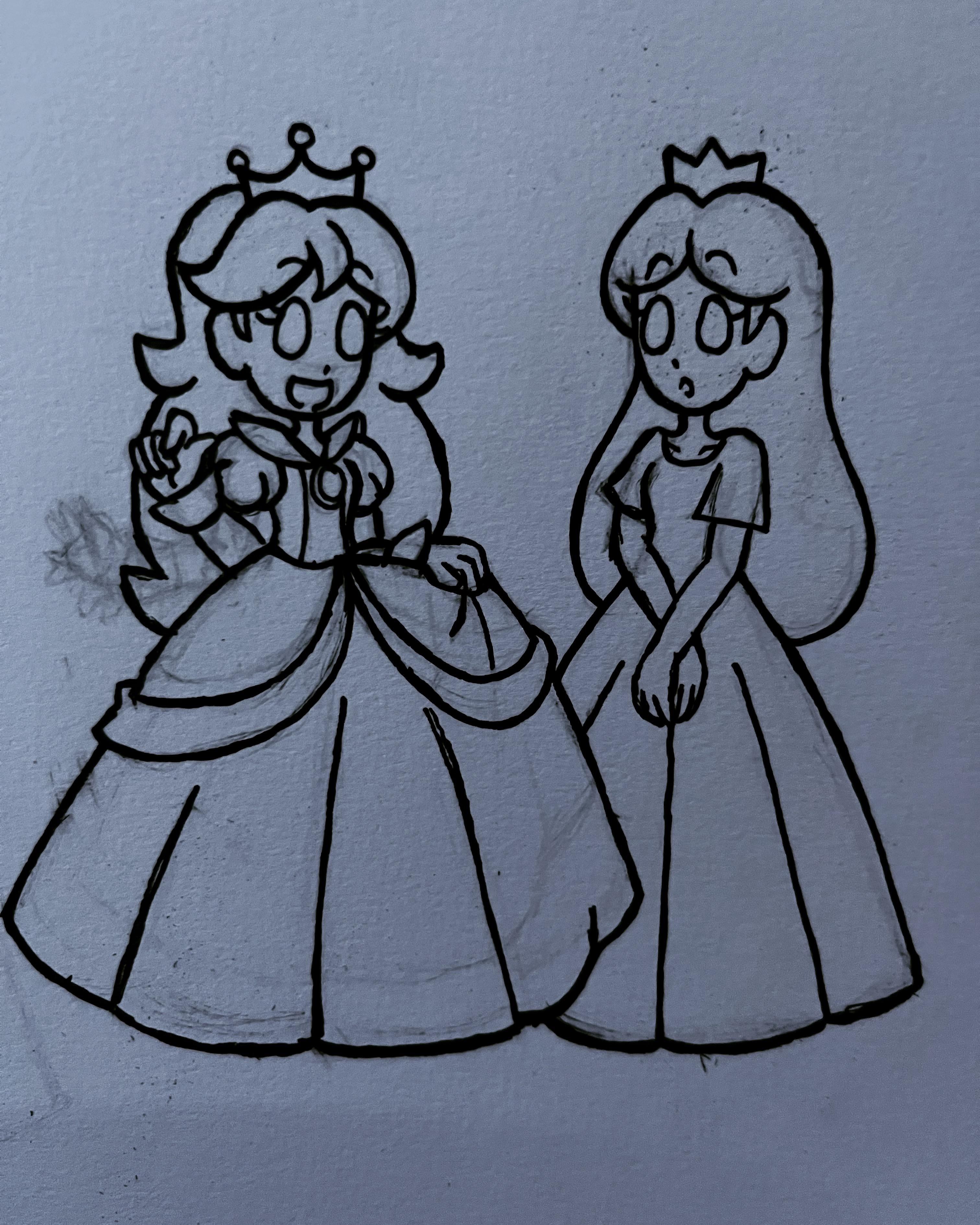 Sketch of prototype peach and in