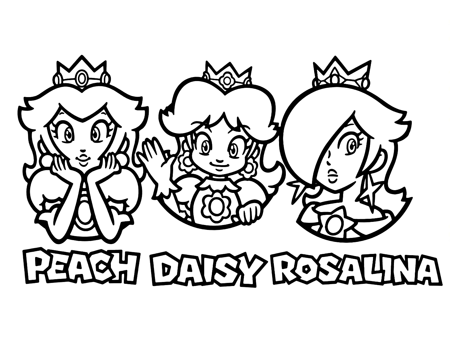 Princess daisy coloring pages printable for free download