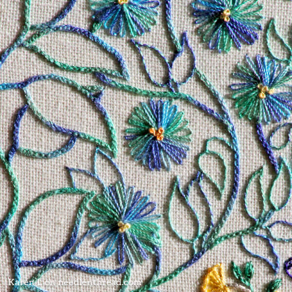 Coloring book embroidery â a glorious peacock â