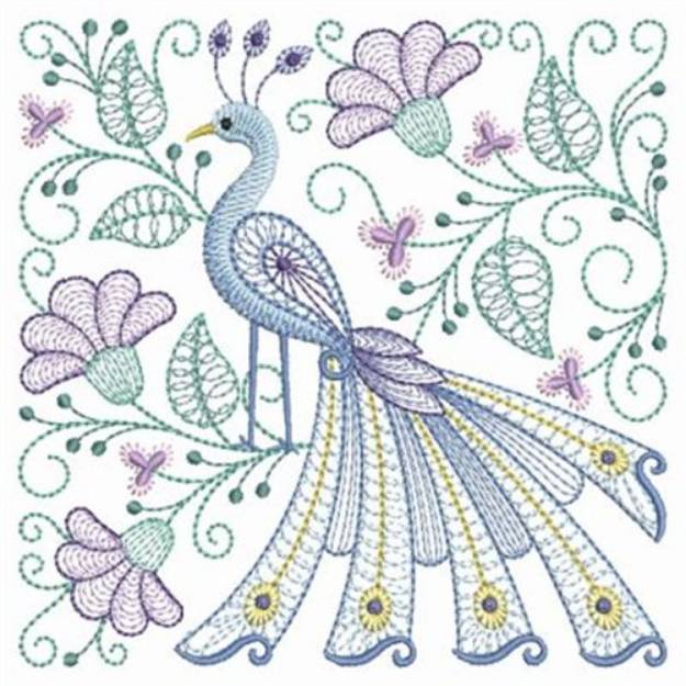 Peacock square machine embroidery design embroidery library at