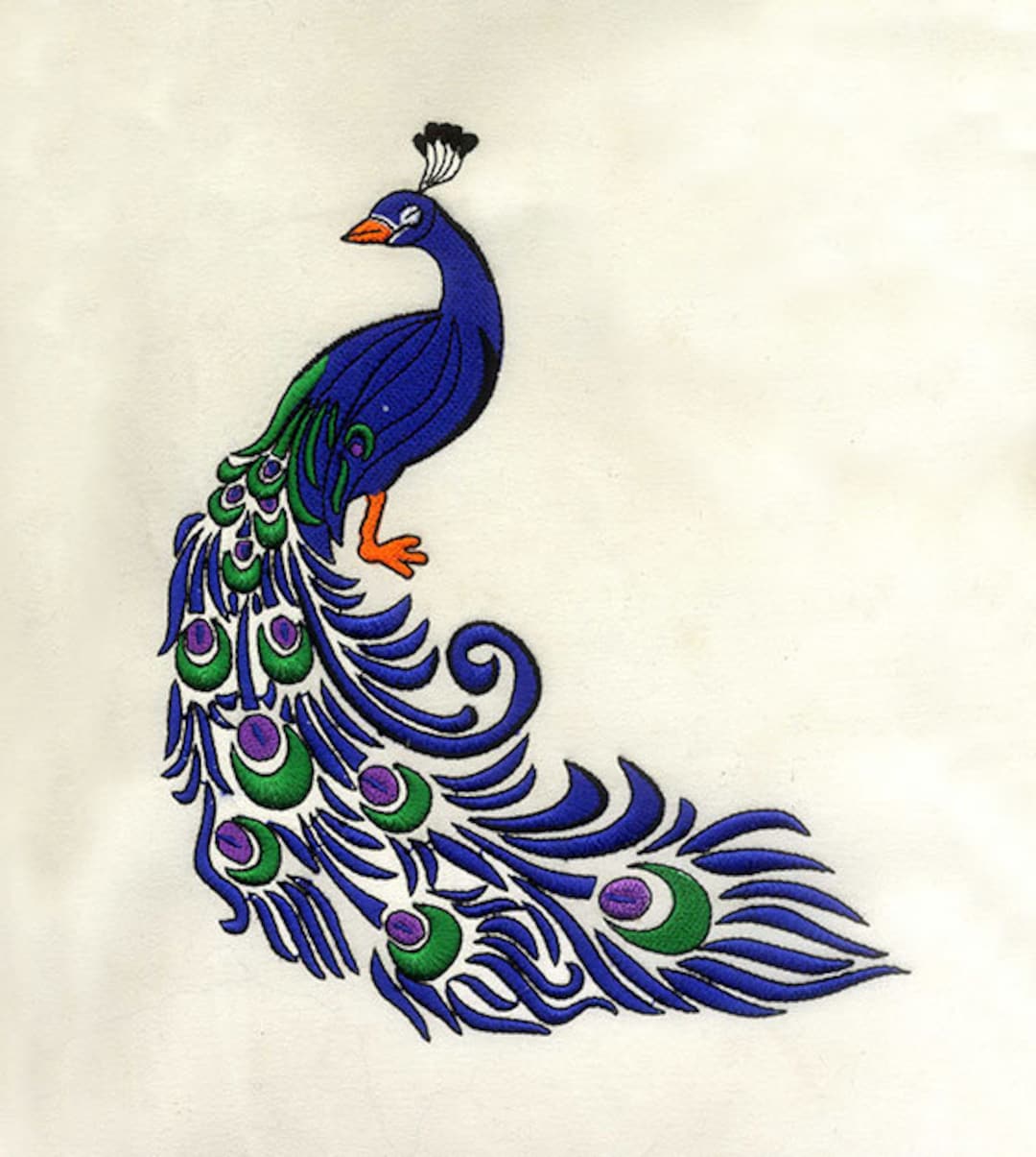Buy bold and blue detailed peacock embroidery design bird embroidery design peacock dst file peacock embroidery design digital file online in india