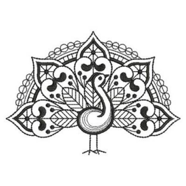 Blackwork peacock machine embroidery design embroidery library at
