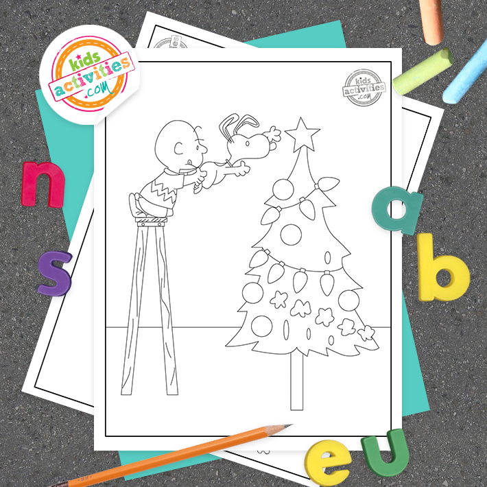 Charlie brown christmas coloring pages kids activities blog