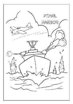 Printable pearl harbor day coloring pages teach kids history through art