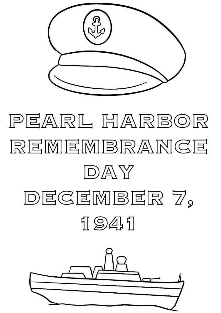 Pearl harbor day malvorlagen