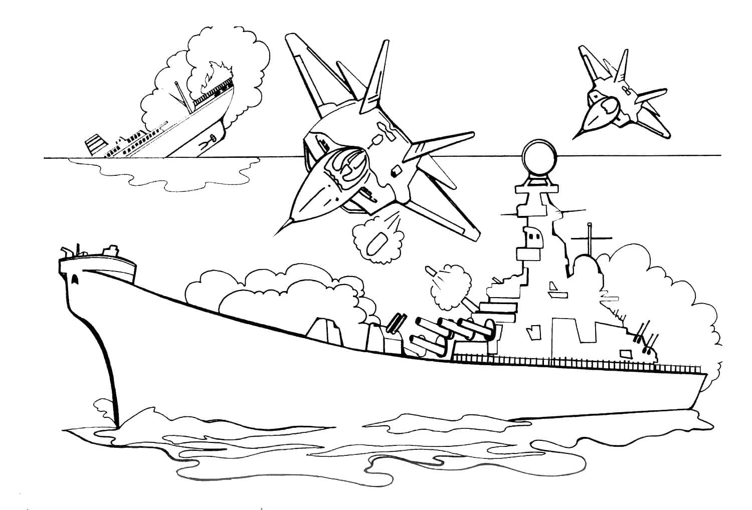 Print pearl harbor coloring page