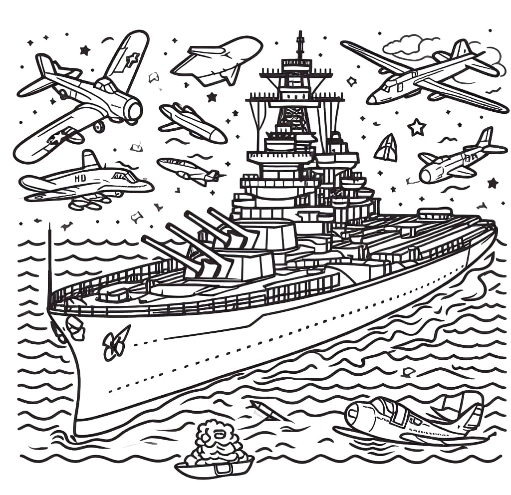Pearl harbor image printable coloring page