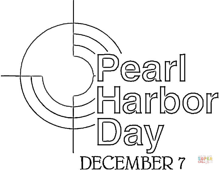 Pearl harbor day coloring page free printable coloring pages