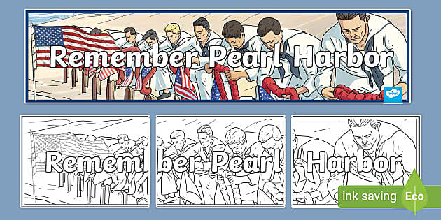 Pearl harbor banner teacher made