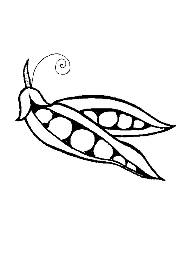 Coloring pages green pea coloring page