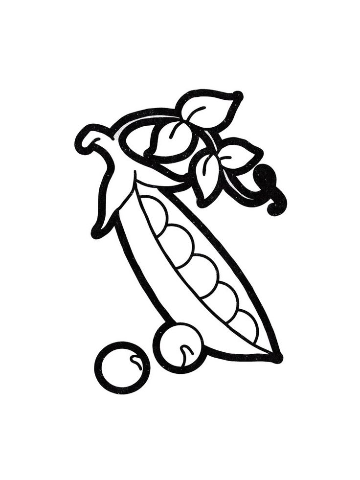 Peas coloring pages coloring pages coloring pages for kids vegetable coloring pages