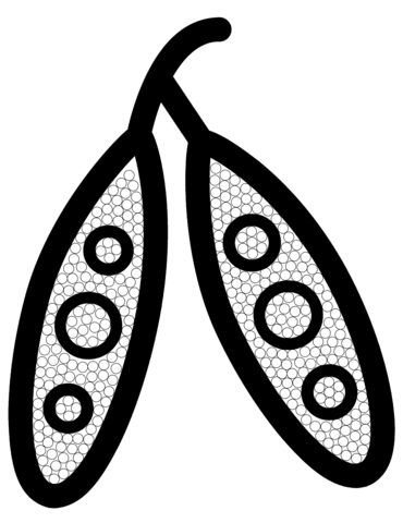 Peas coloring pages free coloring pages