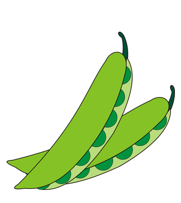 Peas coloring pages for kids to color and print