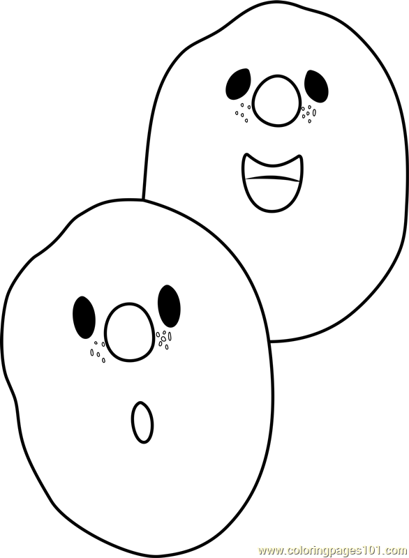 The french peas coloring page for kids