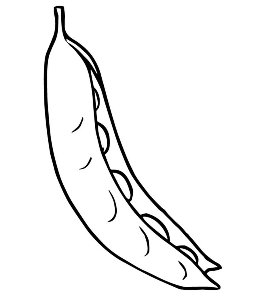 Top peas coloring pages for toddlers