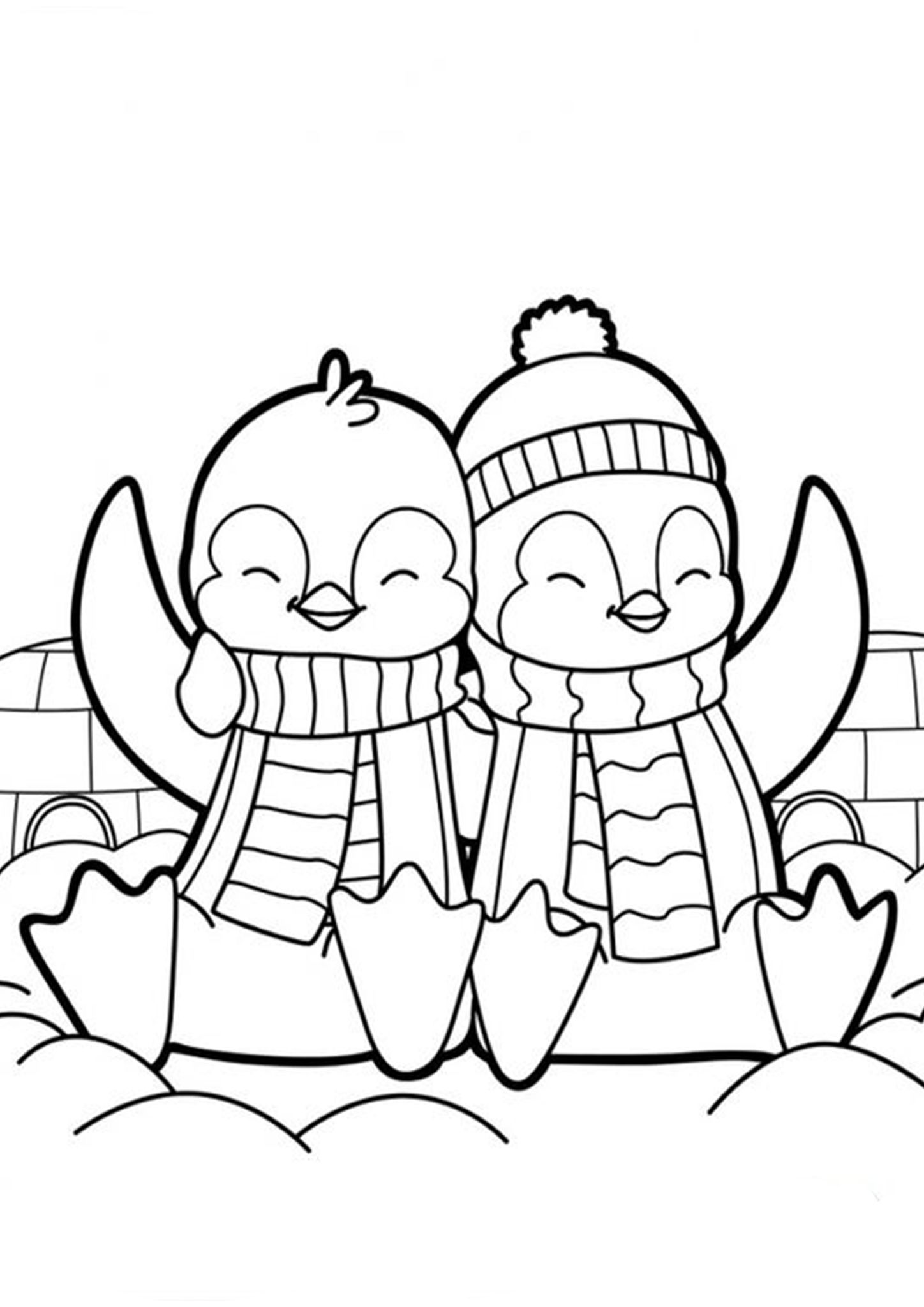 Free easy to print penguin coloring pages penguin coloring pages christmas coloring sheets cute coloring pages