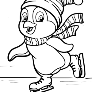 Penguin coloring pages printable for free download