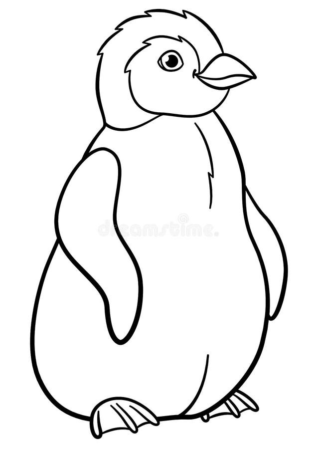 Coloring penguin stock illustrations â coloring penguin stock illustrations vectors clipart