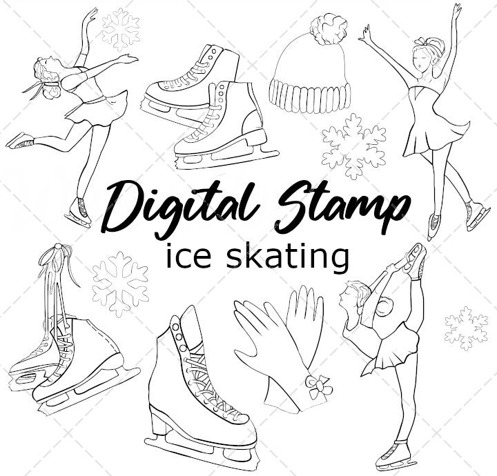Ice skating digi