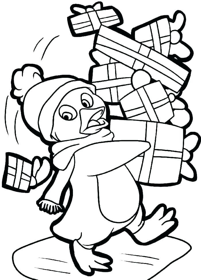 Penguin coloring pages pdf for children