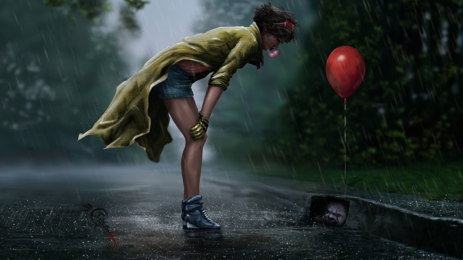 Pennywise fan art hd artist k wallpapers images backgrounds photos and pictures