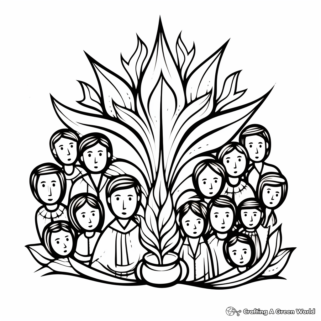 Pentecost coloring pages