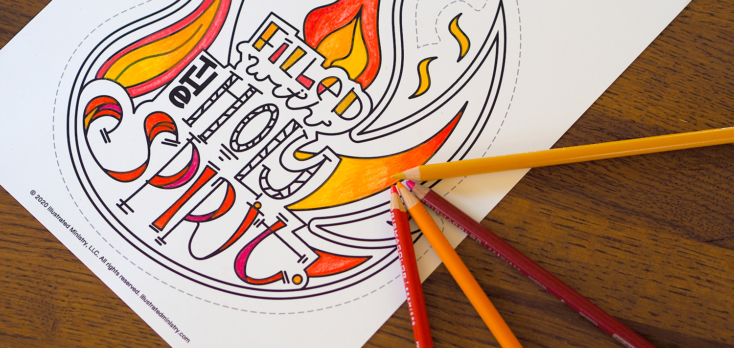 Free downloadable pentecost coloring page for pentecost