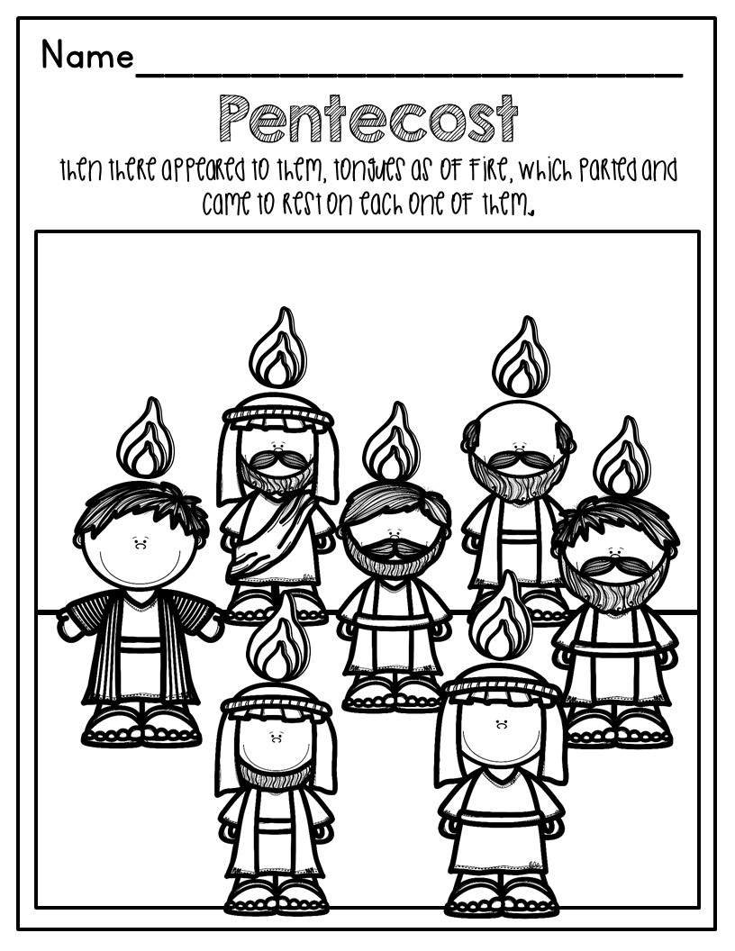 Pentecost craft pentecost coloring made by teachers