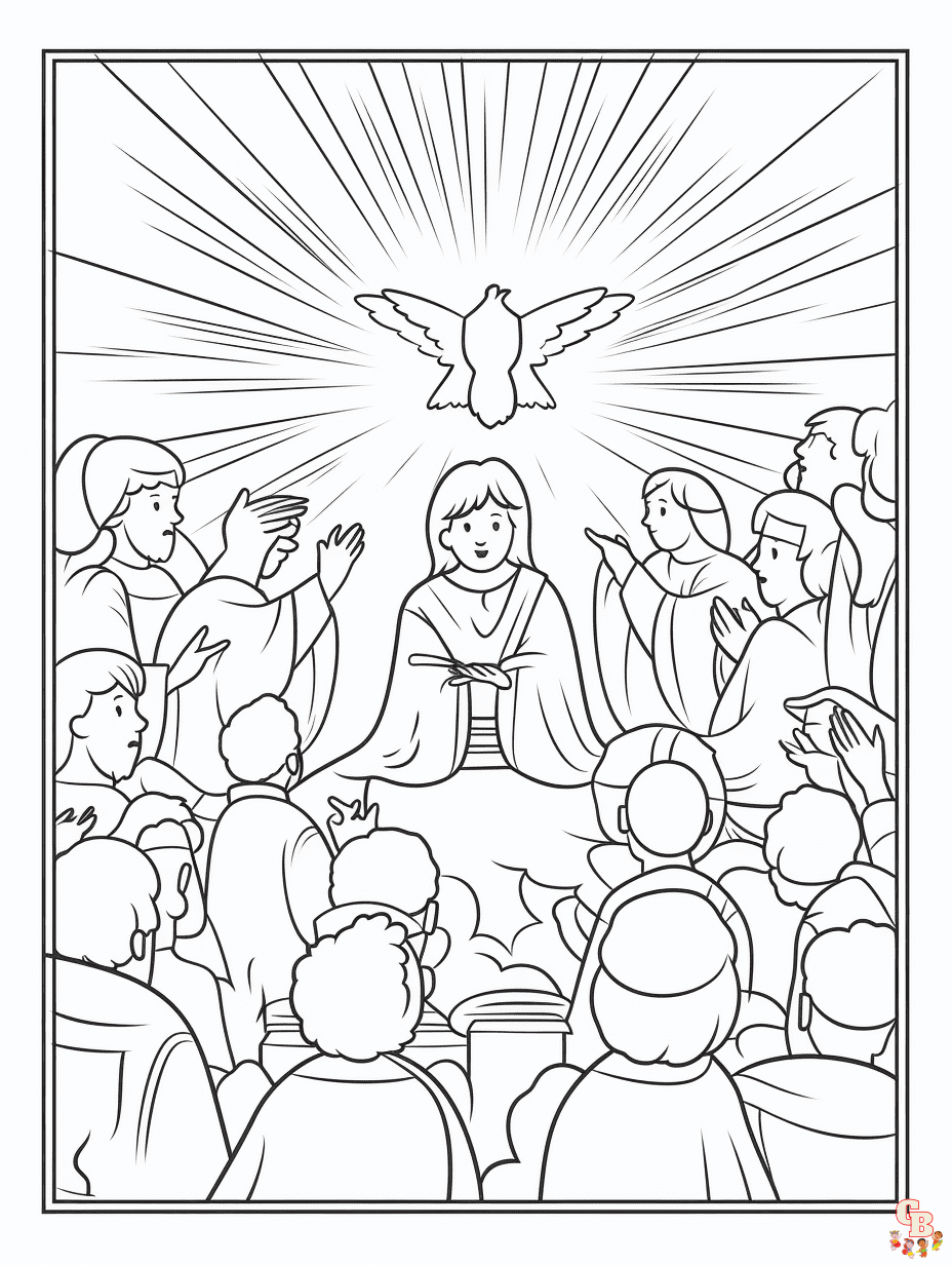Discover with engaging pentecost coloring pages