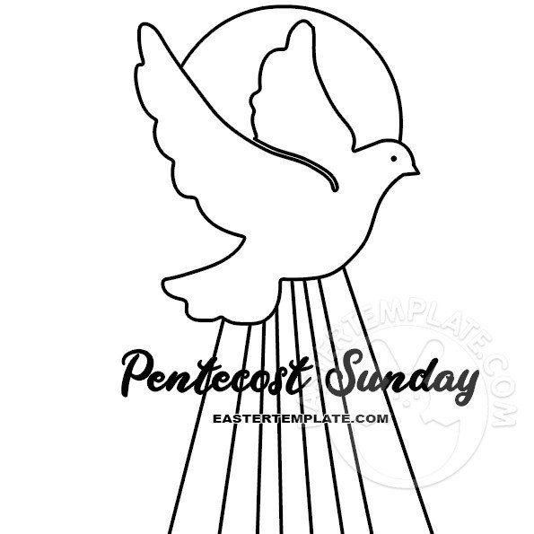 Pentecost sunday coloring page