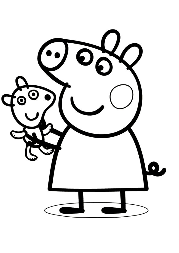 Coloring pages peppa pig coloring pages for kids