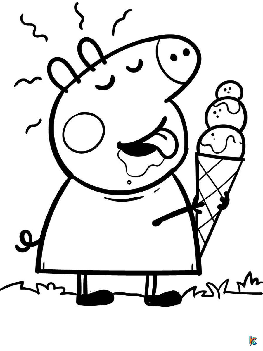Peppa pig coloring pages â