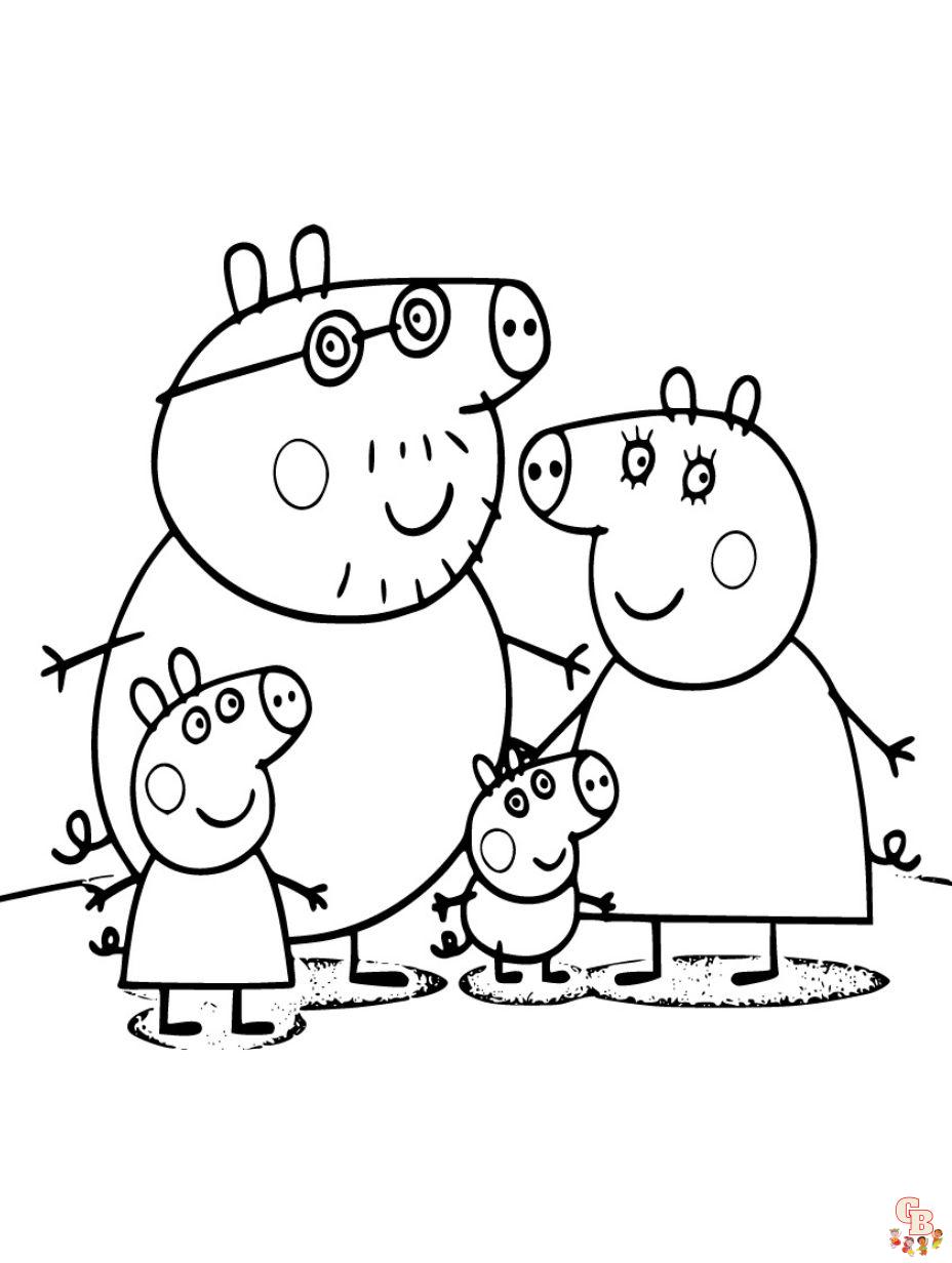 Peppa pig coloring pages a fun and engaging activity for kids