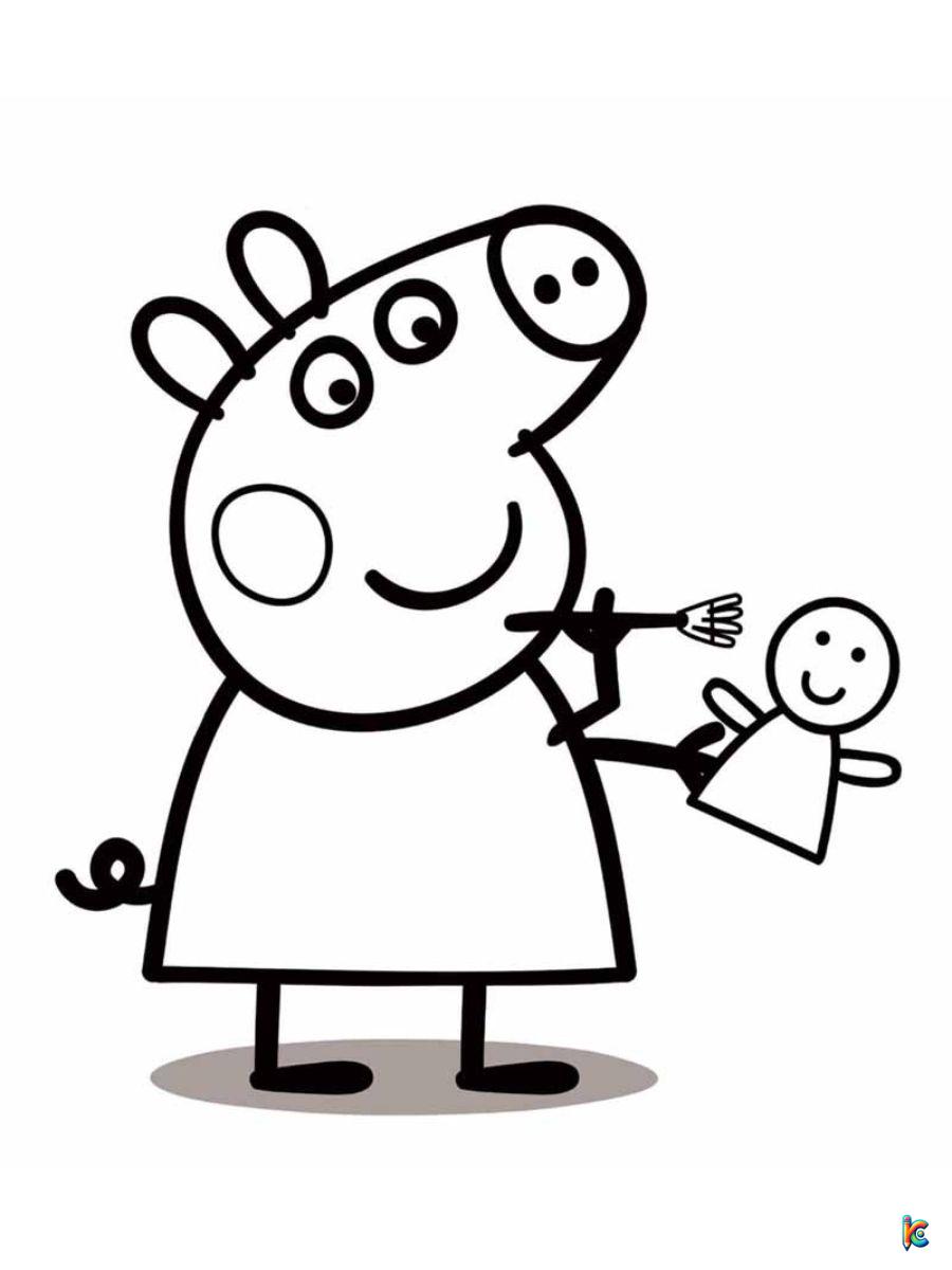 Peppa pig coloring pages â