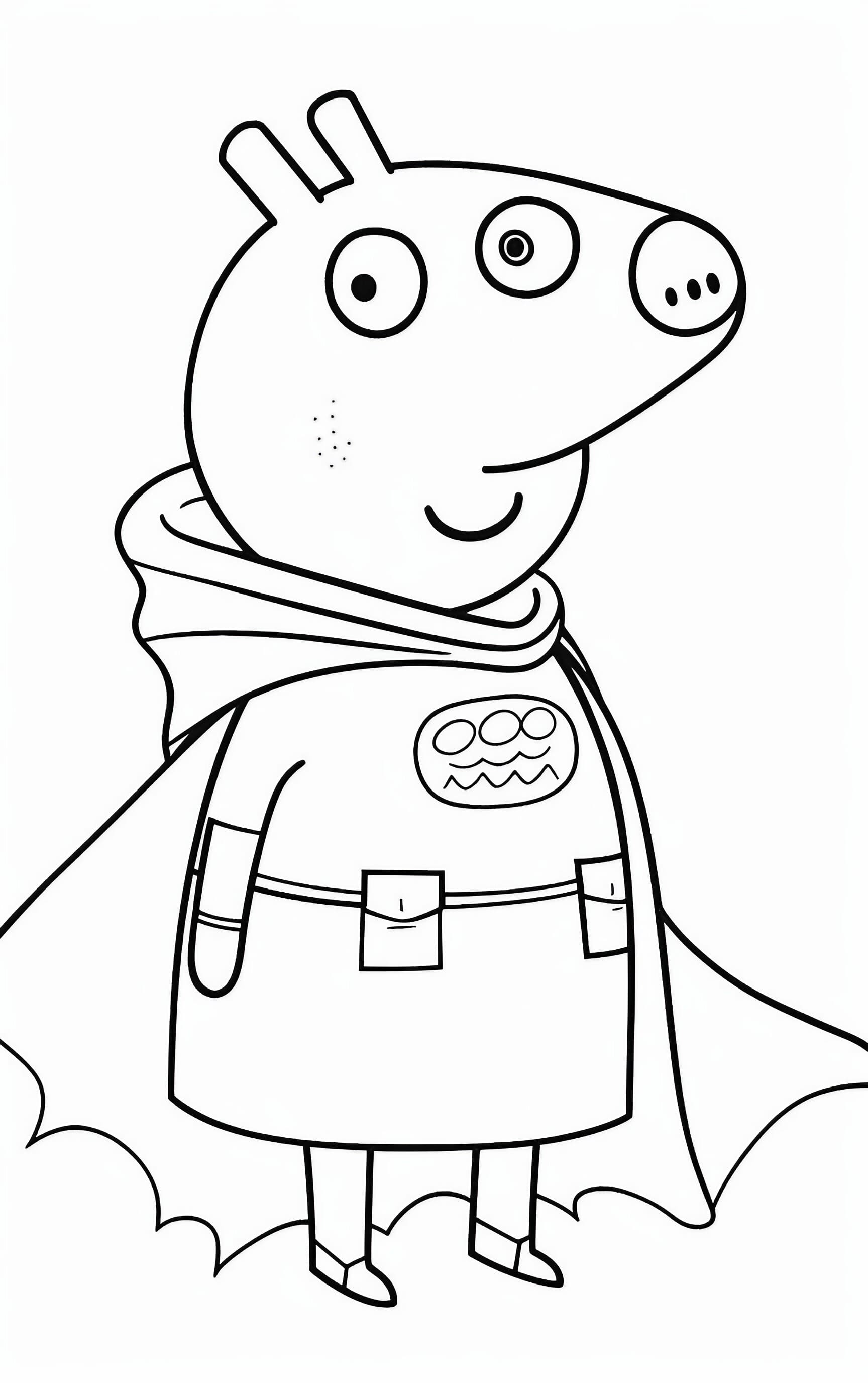 Peppa pig coloring pages for free and printable