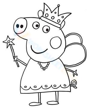 Peppa pig coloring pages worksheets