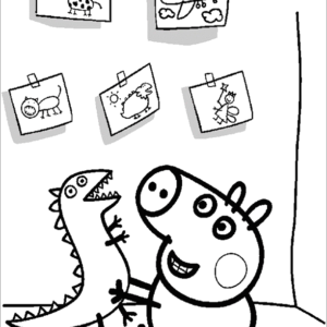 Peppa pig coloring pages printable for free download