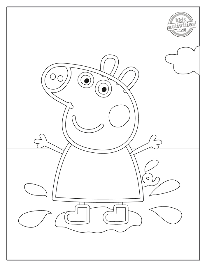 Free printable peppa pig coloring pages kids activities blog