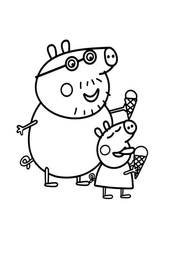 Coloring pages printable peppa pig coloring pages for kids
