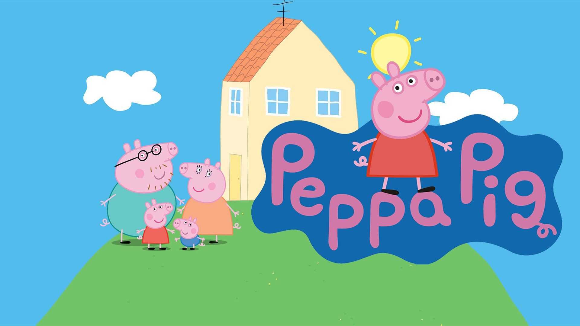 Peppa pig house scary wallpaper