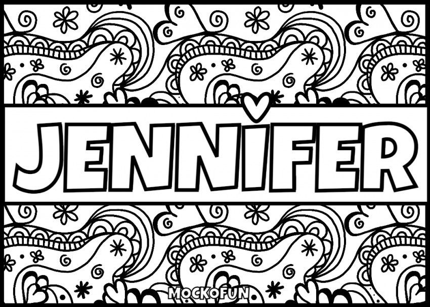 Free personalized name coloring pages