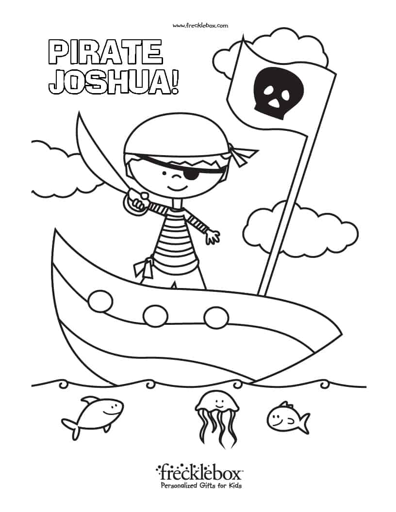 Free personalized coloring pages with your childs name