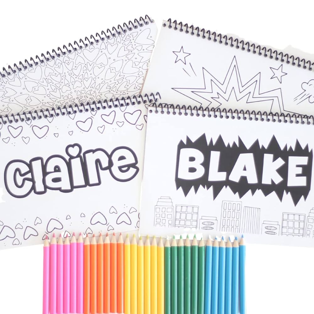 Personalized coloring books for kids