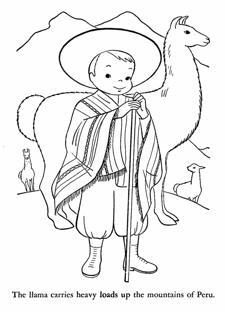 Peru coloring pages
