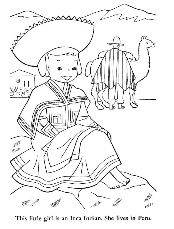 Peru coloring pages