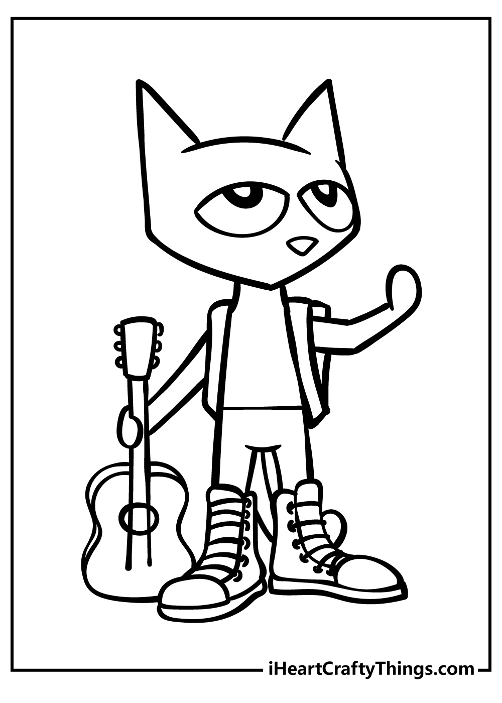Pete the cat coloring pages free printables