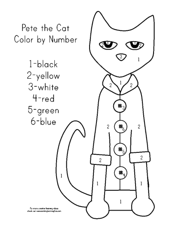 Pete the cat and his four groovy buttons â anglãs escola cal maiol cat coloring page kids printable coloring pages pete the cat