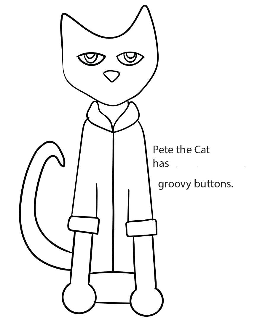Pete the cat coloring pages