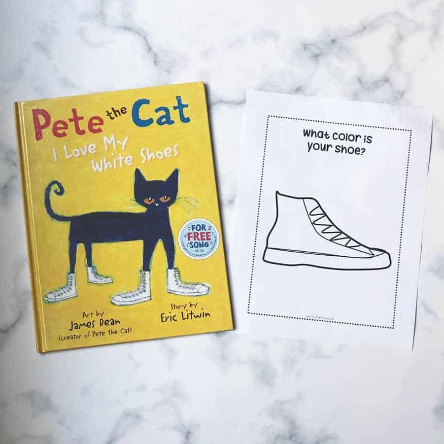 Pete the cat shoes printable pete the cat inspired instant download